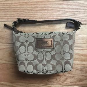 Coach signature jacquard pouchette